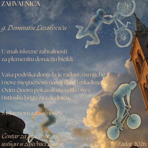 ZAHVALNICA Dominiku Livakoviću